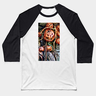 Scary Pumpkins - Halloween Baseball T-Shirt